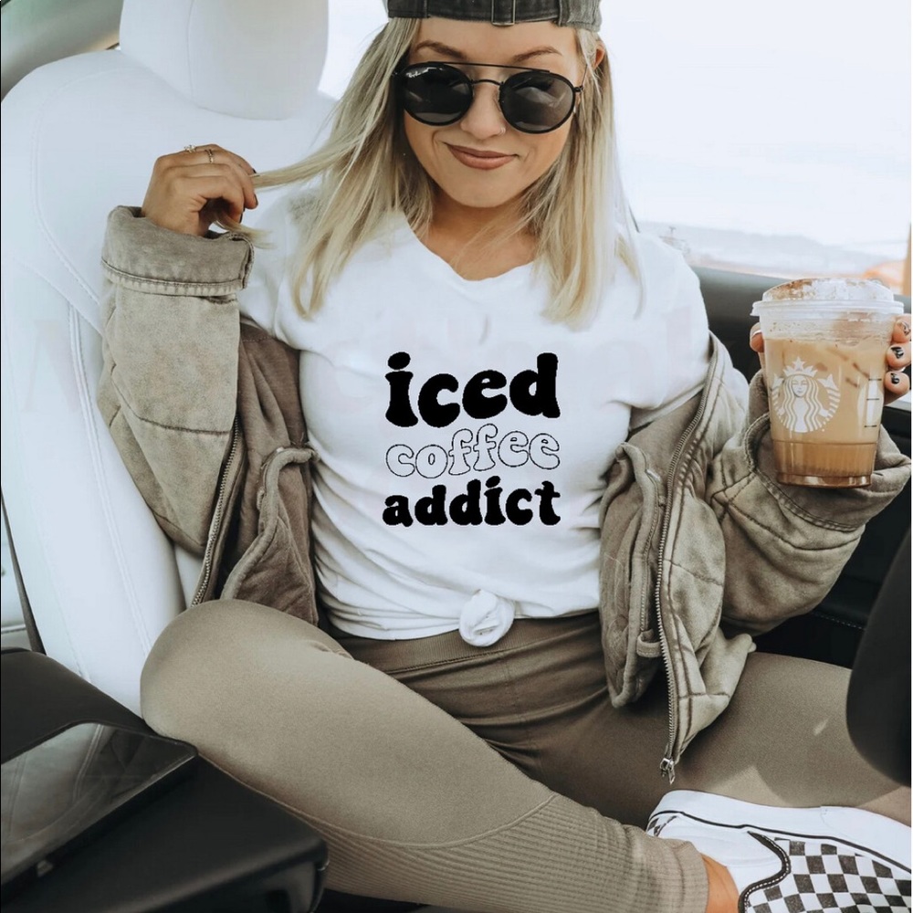 Iced coffee Addict T shirt!